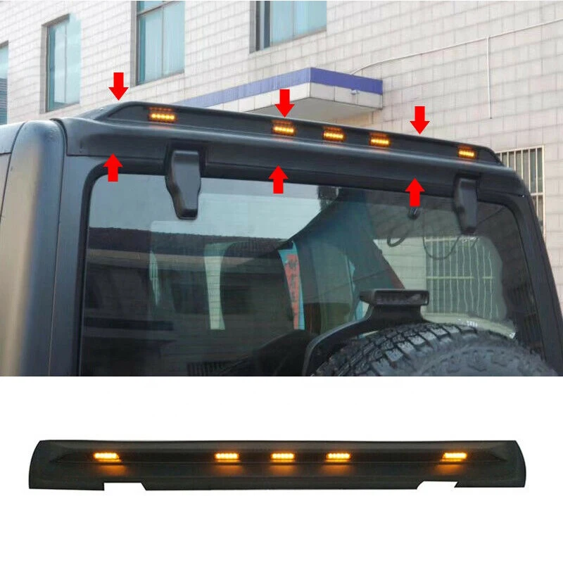 Для Jeep Wrangler JK JL 2007-2022 спойлер на крышу отделка крыла светодиодсветильник РА капот