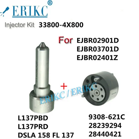 ERIKC OEM 33800-4X800 инжектор с общей топливной магистралью для Kia Carnival Sedona Hyundai townan 2,9 CRDI 33801-4X810 ejbr029пылесос EJBR03701D