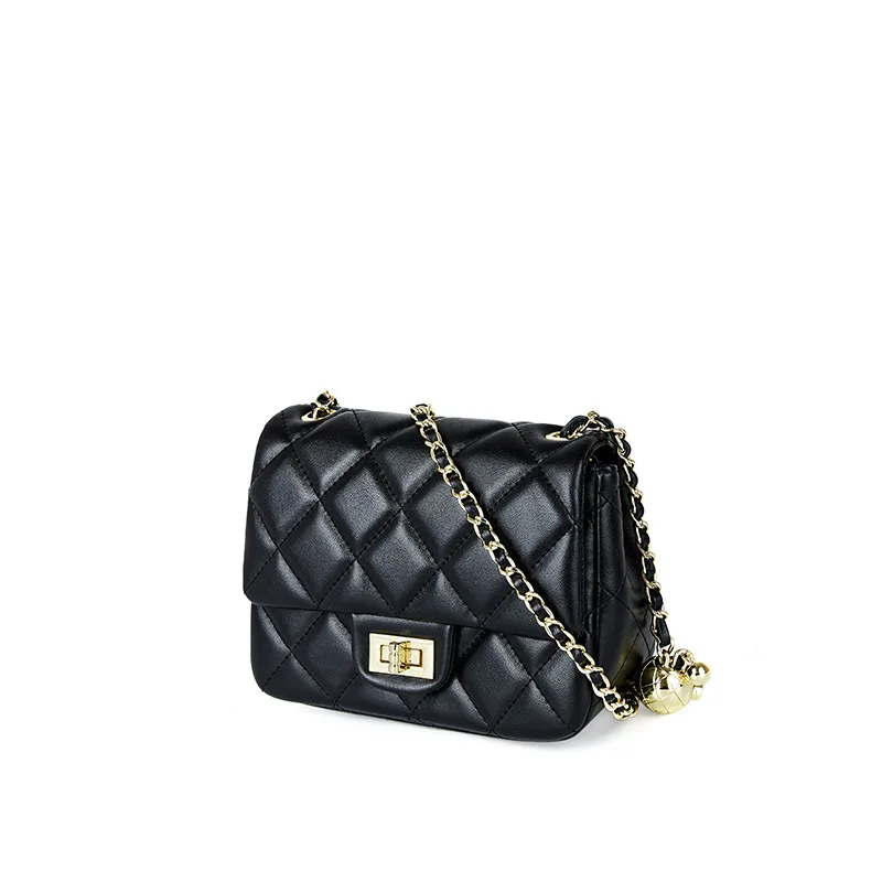 

Bag 2022 new fashionable leather women's bag crossbody bag fashion 2023 autumn and winter chain bag small high-grade sense