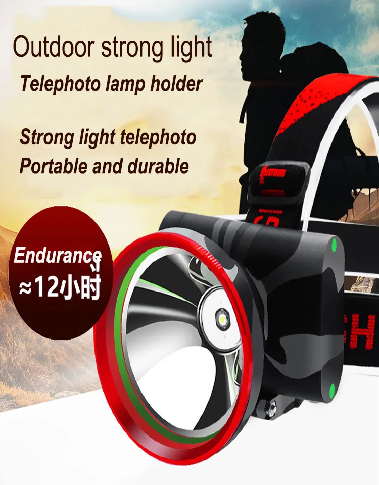 LED Headlight Head Light USB Rechargeable Headlamp Head Torch Head Flashlight Waterproof  headlamp head torch