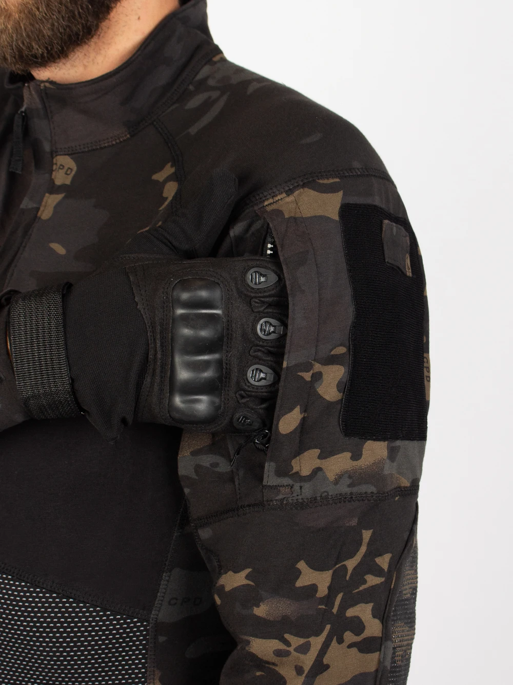 Рубашка тактическая Kamukamu камуфляж MTP black / Combat Shirt |