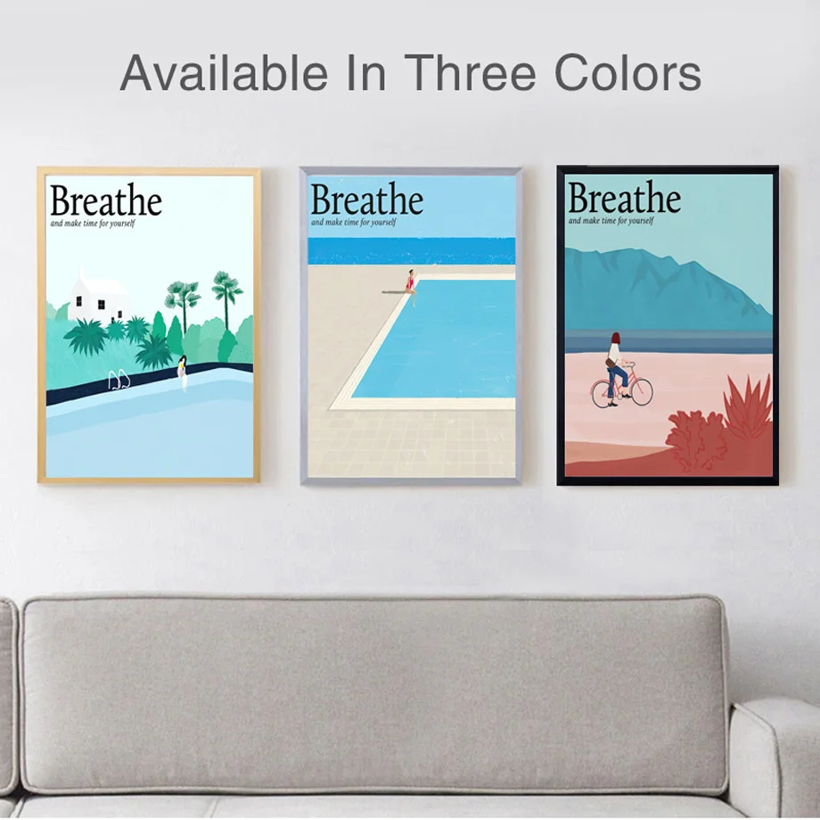 A4 Pictures Photo Prints Poster Canvs Painting Frame Set For Desktop Display Hanging On The Wall |