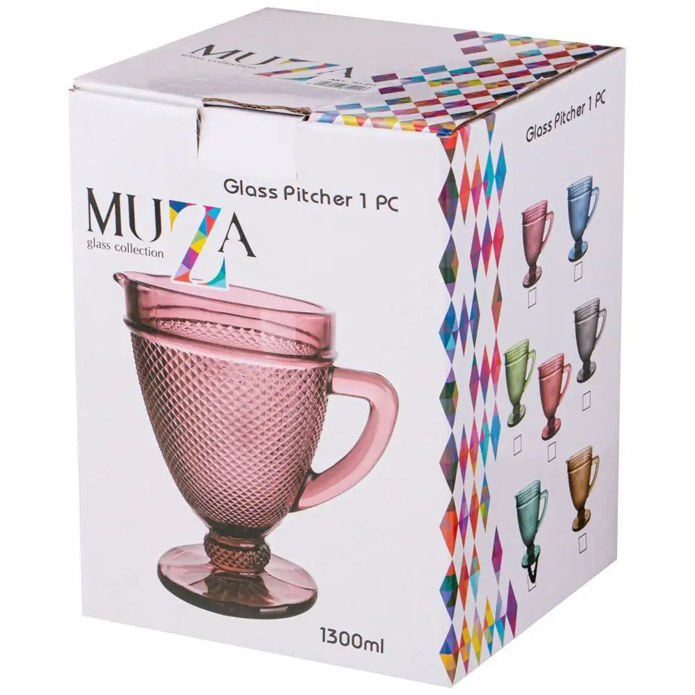Кувшин Lefard &quotMuza Color" Гранат 1300 мл высота 20 см (781-221)