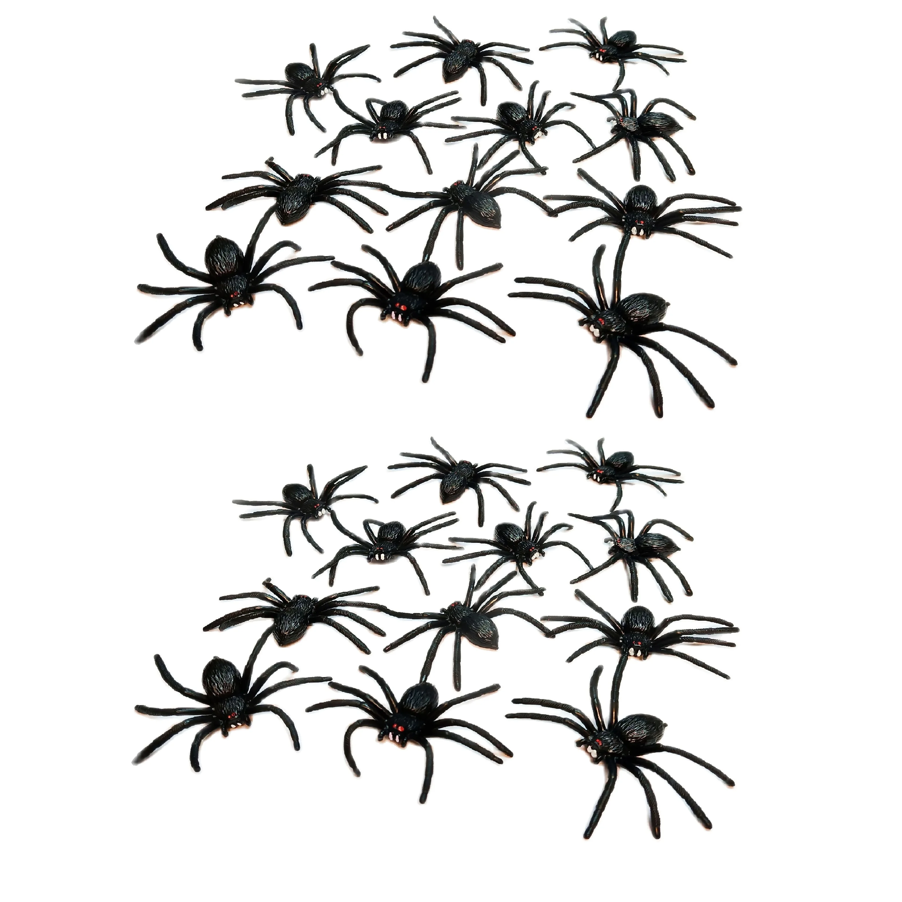 12 шт. черный паук искусственное украшение для Хэллоуина