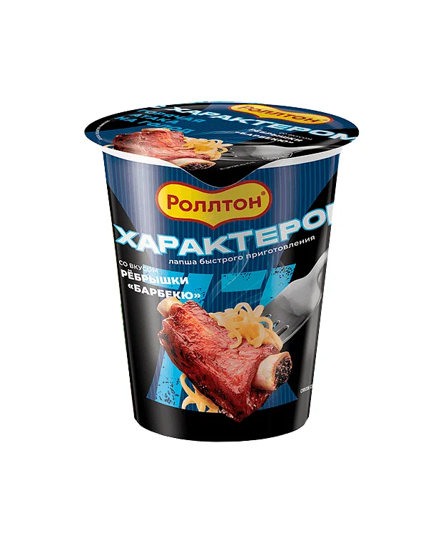 Лапша Роллтон вкус ребрышки "Барбекю"