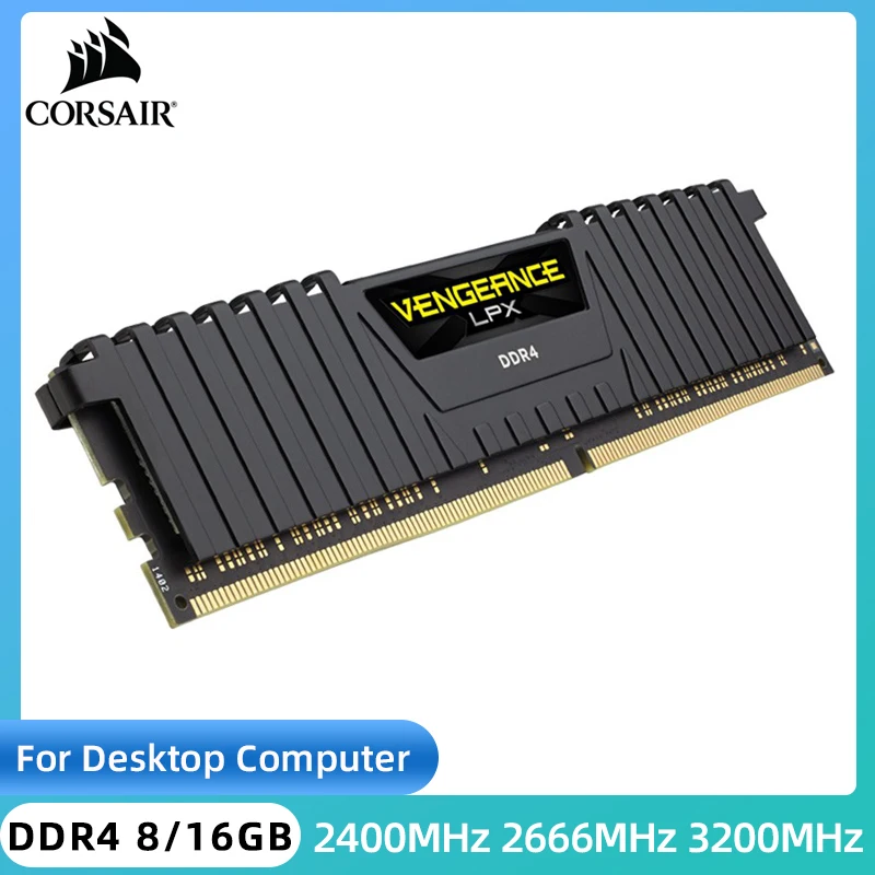 

CORSAIR Vengeance LPX DDR4 8GB 16GB 3200MHZ 2400Mhz 2666Mhz DIMM RAM PC4-25600 19200 21300 Desktop Memoria Ram 1,2 V 288 Pin