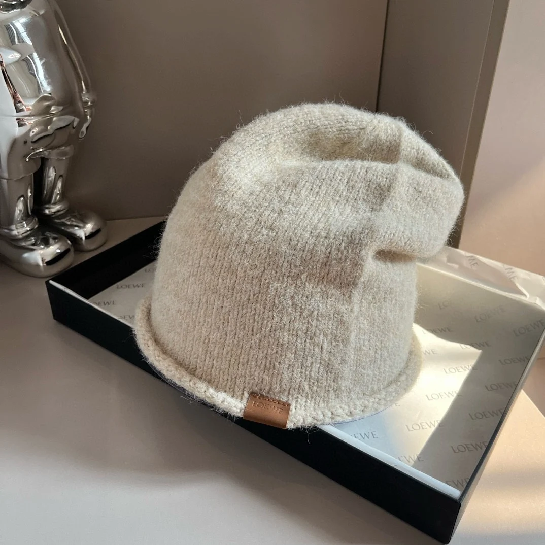 Зимняя мужская трикотажная шляпа зимняя марка толстая теплая 1: 1 копия