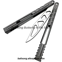 new arrival brs alpha beast balisong theone ab trainer clone titanium channel bushing system butterfly knife outdoor edc folding