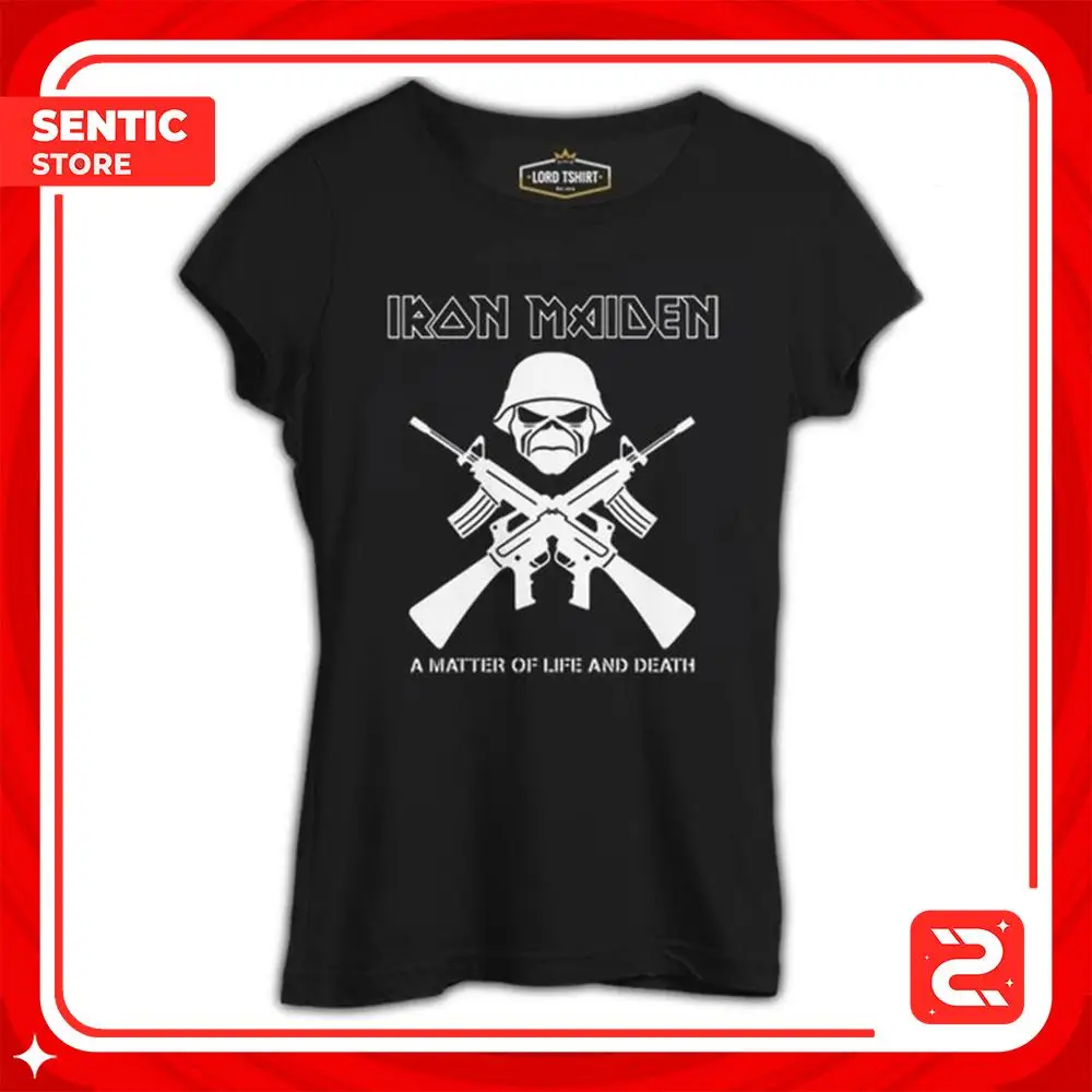 Iron Maiden - Вопрос жизни и смерти Черная женская футболка