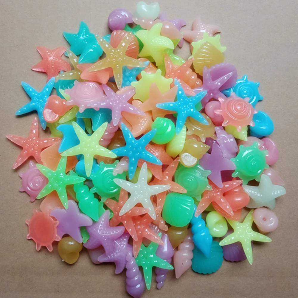 

Светящиеся камни в форме ракушек 50 шт.