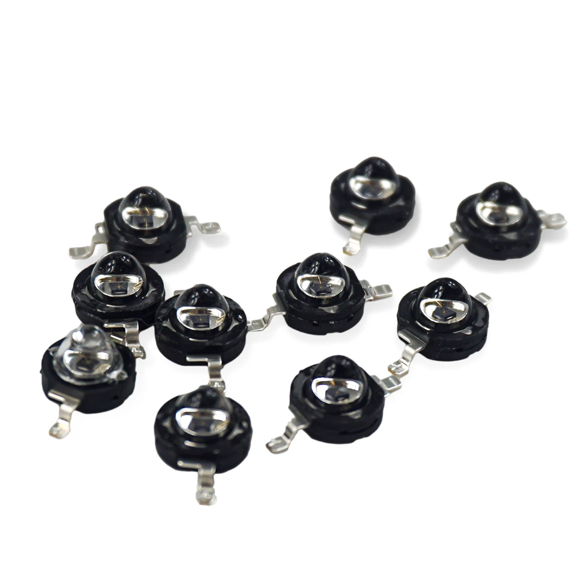 

10PCS/lot 1W 3W High Power led IR 850nm 940nm infrared IR led light beads 60 degree Black 1.4 ~ 1.6V