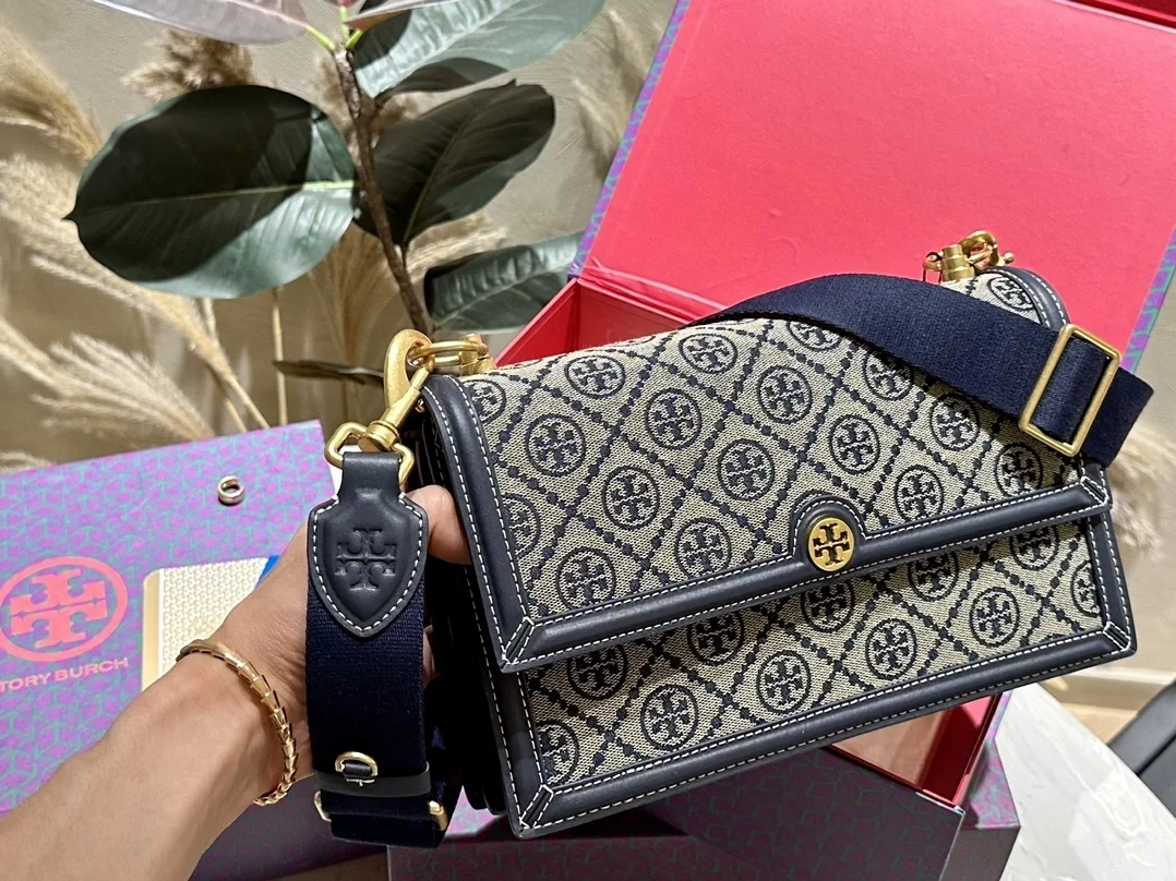 Tory Burch Totes Cope 1:1 2024 Новая Женская Сумка-кошелек Через Плечо Модные Сумки Почтальона