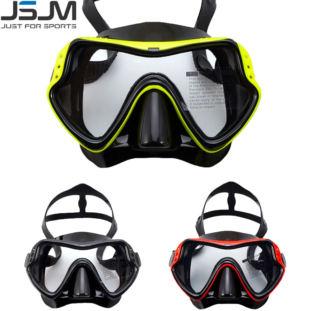 

JSJM Professional Snorkeling Scuba Diving Mask Diving Goggles Silicone Panoramic Dive Mask For Adult Swimming Goggles Snorkeling