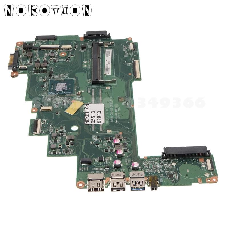 NOKOTION A000395890 DABLQGMB6C0 ГЛАВНАЯ ПЛАТА ДЛЯ TOSHIBA Satellite C55 C55-C Материнская плата ноутбука N2830