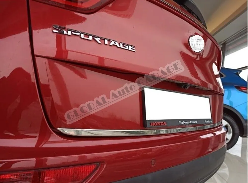 

For Kia Sportage 2016-2019 Chrome Tailgate Trunk Trim Bottom Lath Body Car Auto Accessory Diffüser Spilitter Car-styling