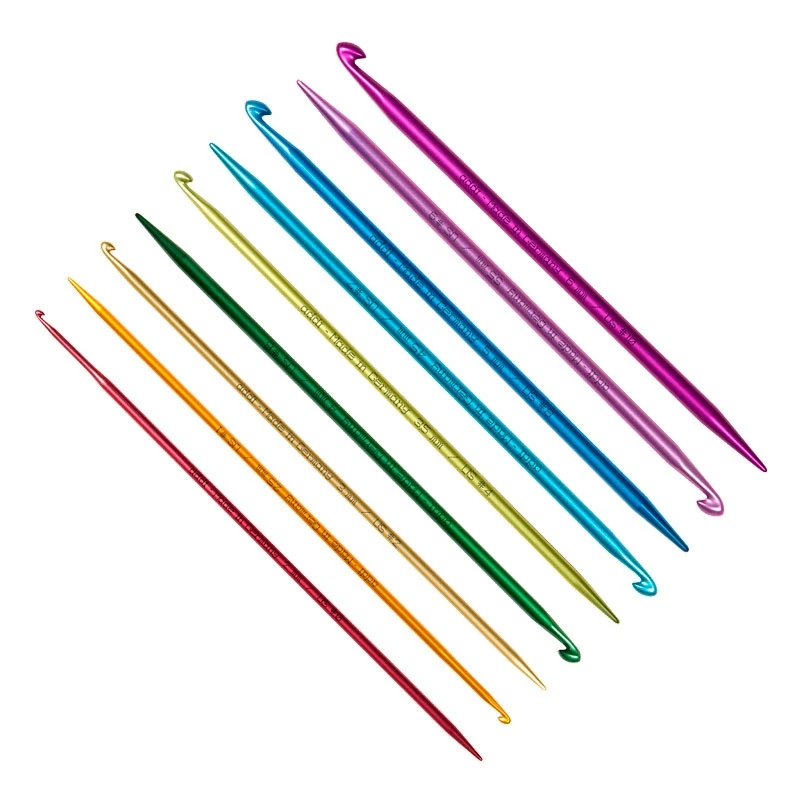 0мм. короткие спицы для вязания мелких деталей. система addi-click lace short. набор спиц для вязания aluminum needle. спицы круговые короткие.