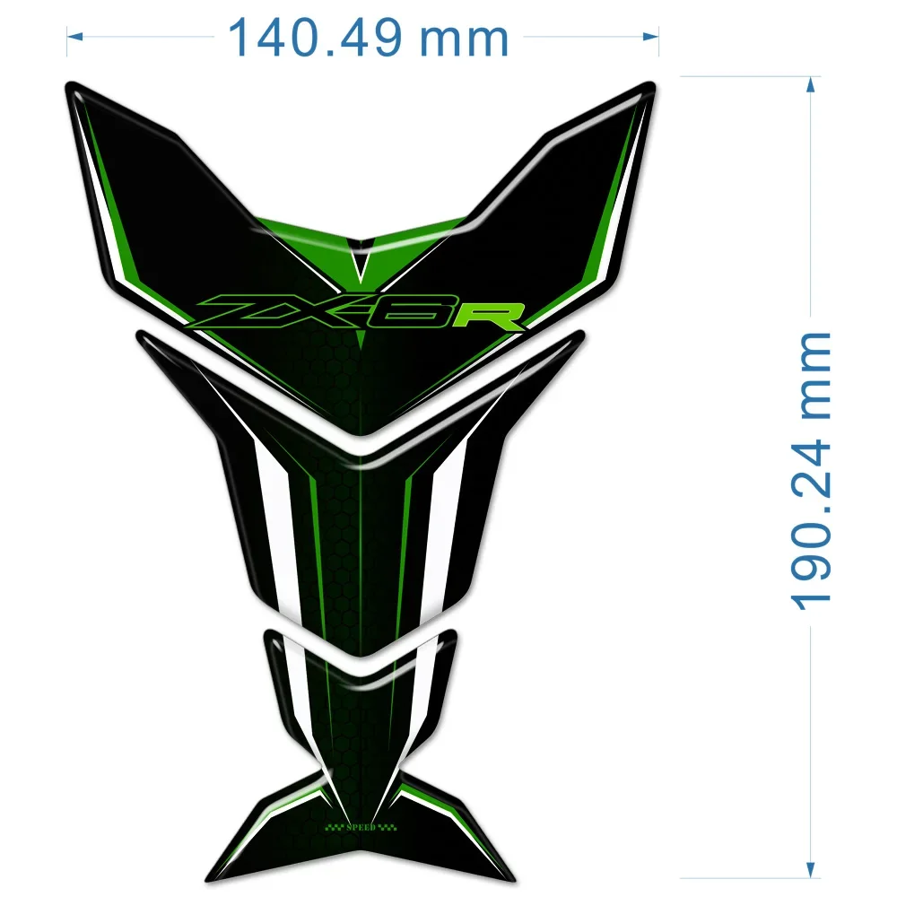 Наклейки на бак для Kawasaki Ninja ZX-6R ZX6R ZX 6R наколенник DecalTank Pad защита мотоцикла 2015 2016 2017