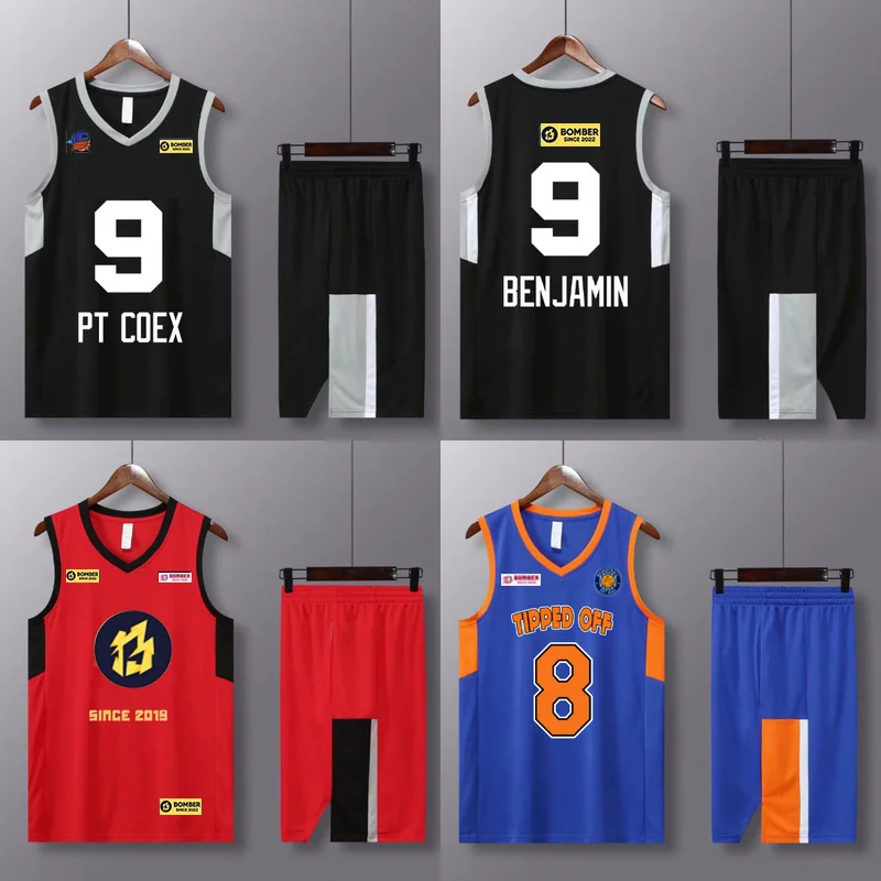 

DIY Vest Shorts Jerseys For Men Wholesale Custom Basketball Breathable Uniform Unisex High Quality Polyester