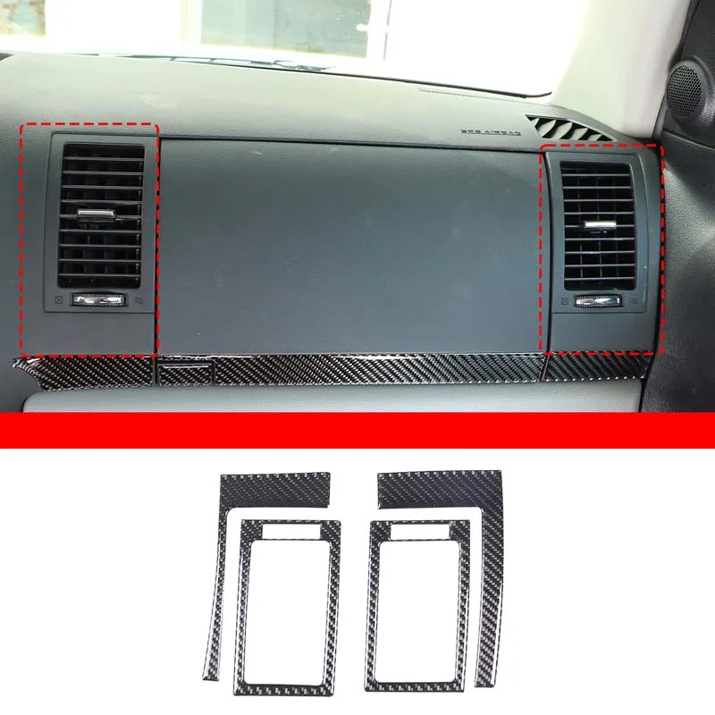 

For Toyota Tundra 2007-2013 Soft Carbon Fiber Air Outlet Frame Decoration Sticker Interior Modification Accessories