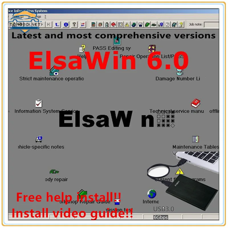 Новейший ELSAWIN 6,0 для A-udi для Audi v