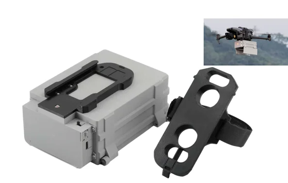 Фото Система сброса груза для дронов DJI Mavic 3, Mavic 4, Air3S: устройство для сброса полезной нагрузки, рыбалки, свадеб, спасательных операций, доставки, метательный модуль №1