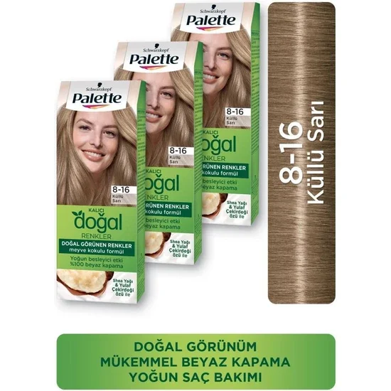 S Hair Color In Palette 8-16 Ash Blonde X 3 Pieces