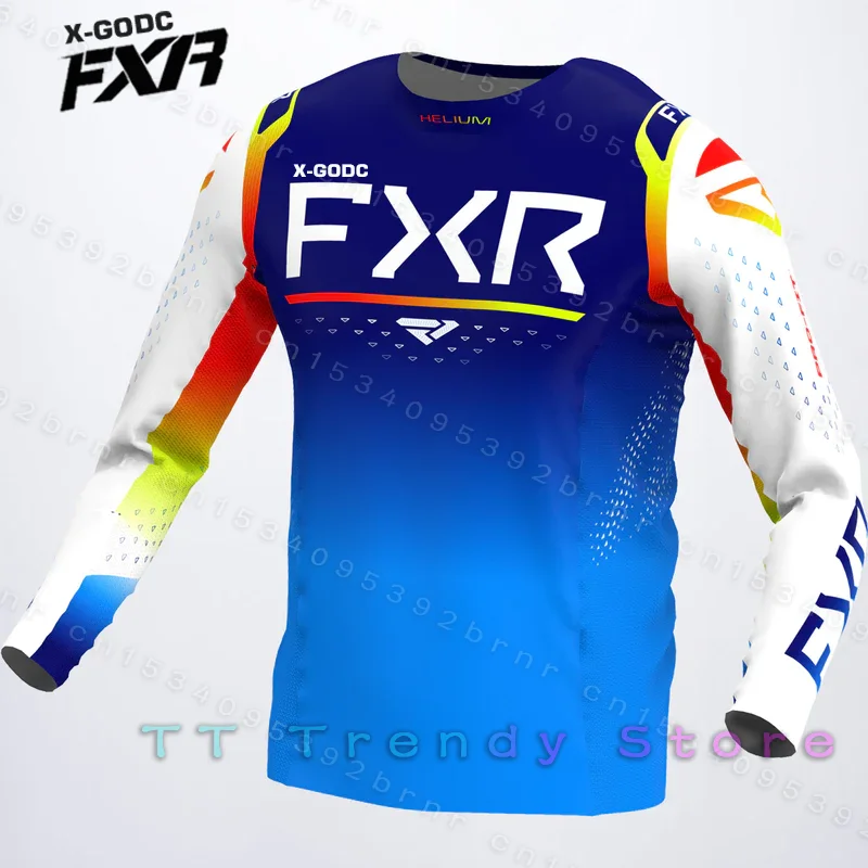 

X-GODC FXR Downhill Jersey Enduro Motor Cross DH Off Road Mountain Bike Polera Mtb MX Motocross Shirt Long Sleevee Motorcycle