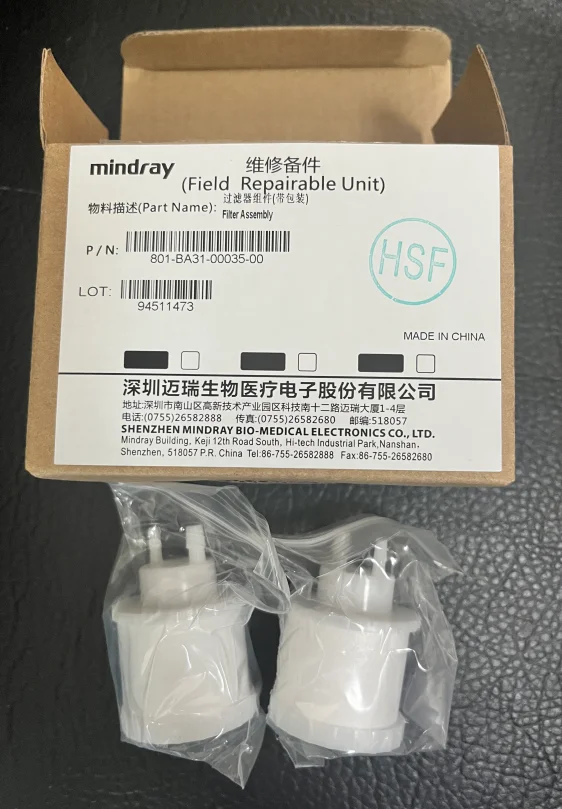 

Mindray Filter Assy SFAAM-NANO/801-BA31-00035-00 Pack of 2pcs(New,Original)