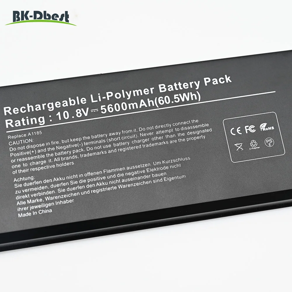 BK-Dbest Совершенно новый высококачественный аккумулятор для ноутбука A1185 Macbook 13