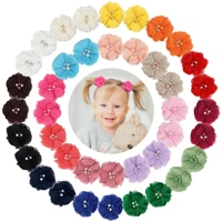 40pcs hair bows elastic hair ties hair bands holders hair accessories for baby girls infants toddler