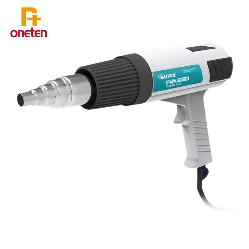 

QUICK 885W Handheld Hot Air Gun Desoldering Station Constant Temperature Digital Display High Power Eddy Current Hot Air Gun
