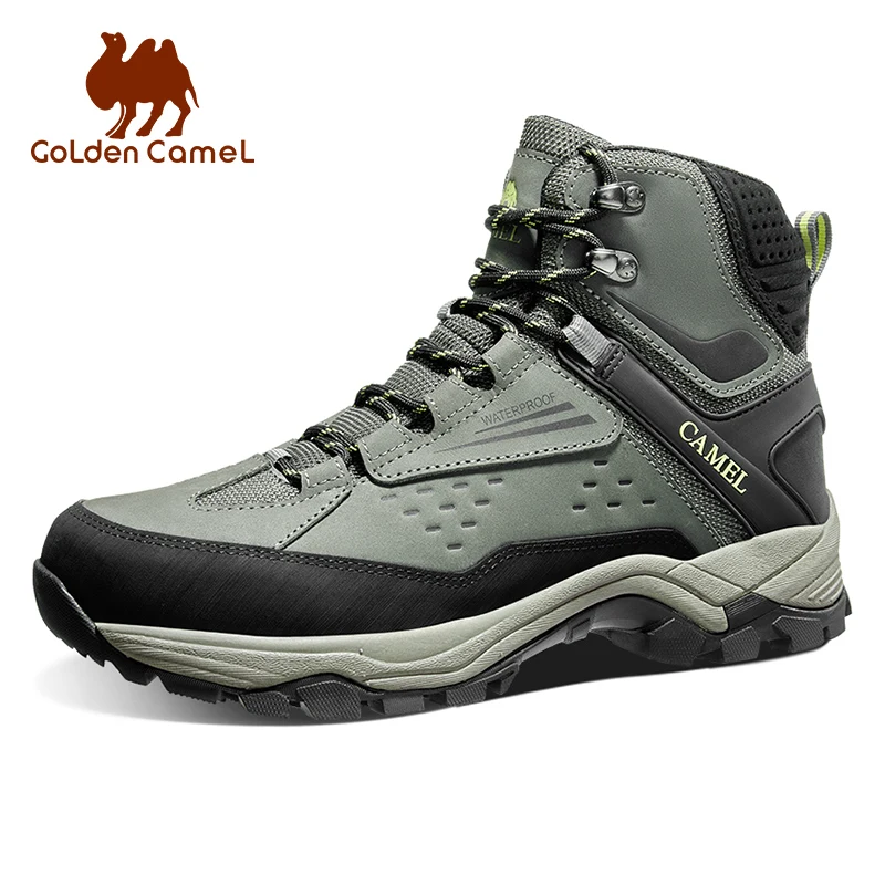 Goldencamel Men Outdoor Hiking Shoes Waterproof Mountain Climbing Trekking Camping Walking Boots Sneakers Male Footwear