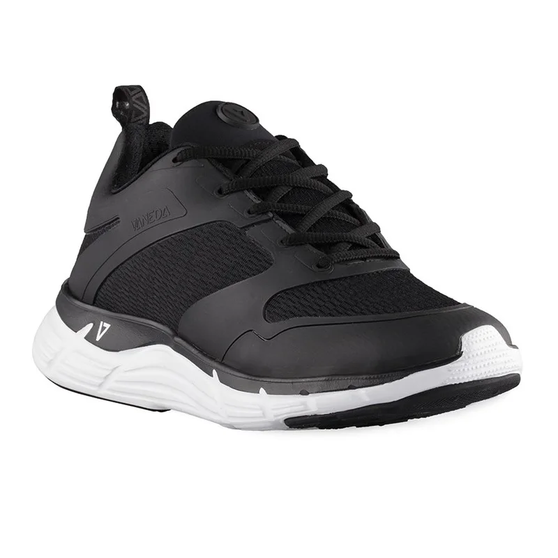 Vaneda Comfort V1254 Black Sneakers Shoes Memory Foam Technology Breathable Men Women Daily Walking Running Shoes Light Weight