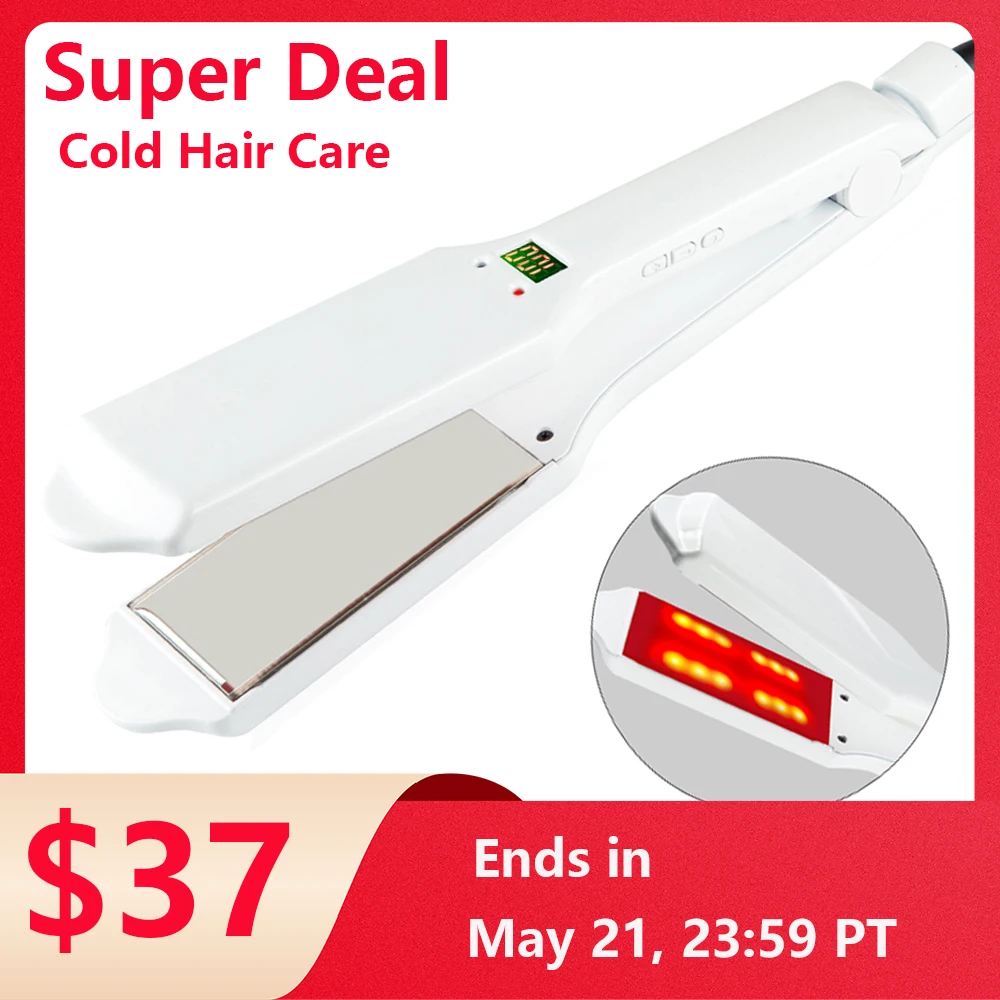 S Infrared Ultrasonic Hair Care Iron For Frizzy Dry Hair Ker