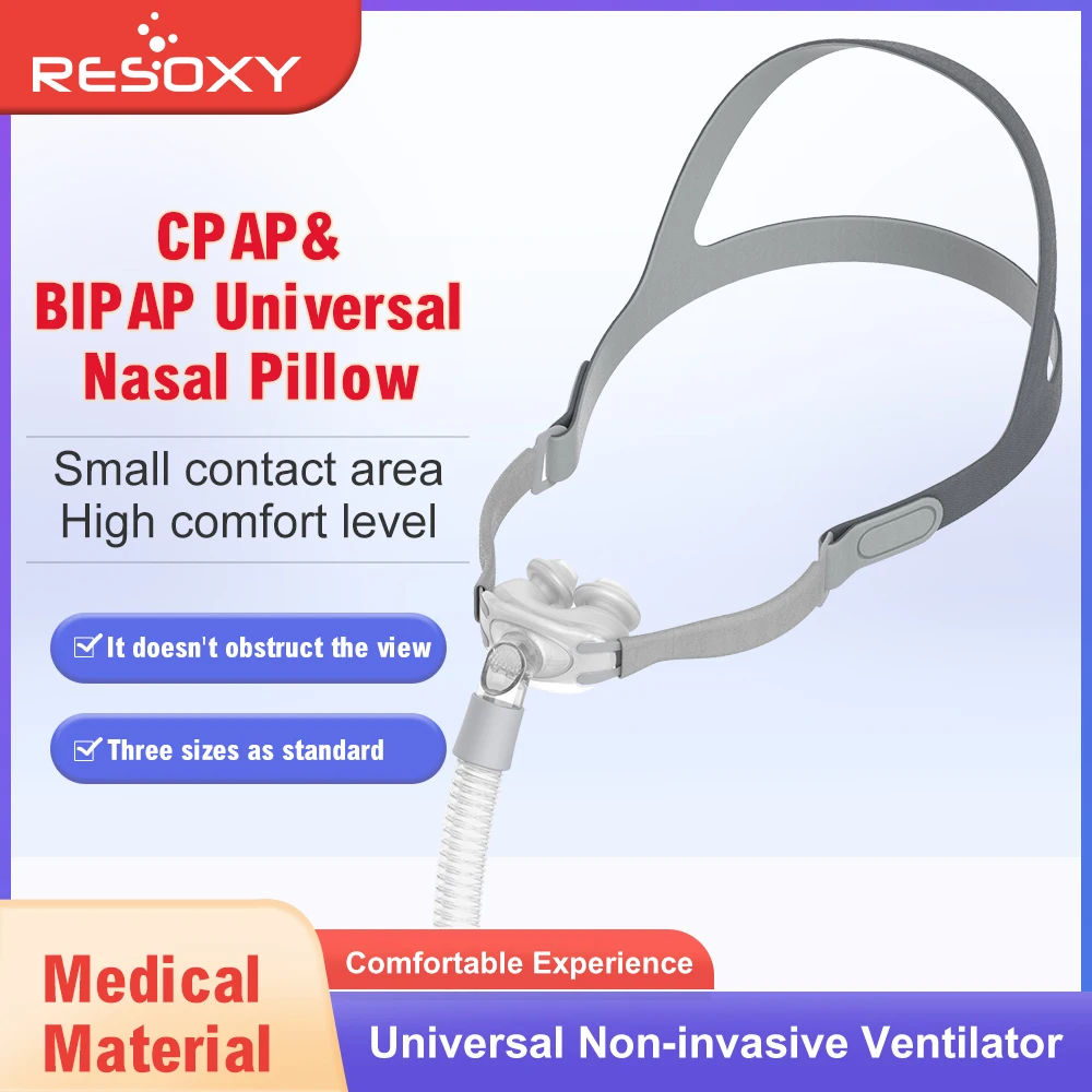 Medical Nasal Pillows Mask Simplistic Design Sleep CPAP Nasal Mask for Auto CPAP APAP BIPAP Nazal Pillow Mask With Headgear