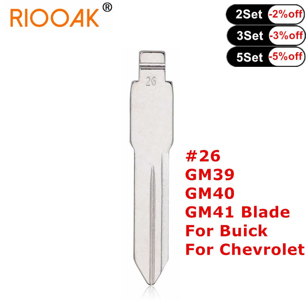 

10 шт. Металл #26 GM39 GM40 GM41 KD Xhorse VVDI необработанный пульт дистанционного управления для автомобильного ключа для Buick Chevrolet Pontiac Hummer