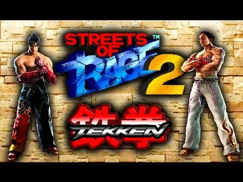 Streets of Rage 2 TEKKEN Version 16Bit Sega MD Gensis Game card