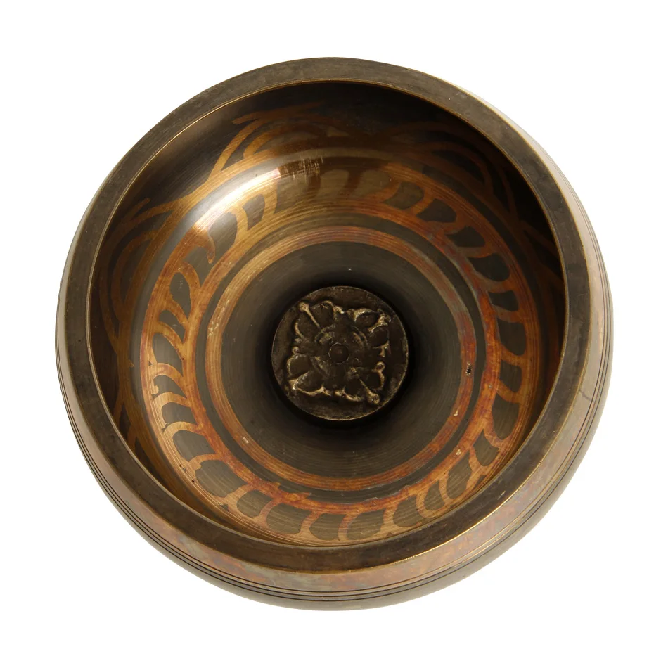 Tibetan Singing Bowl Set of 5 Meditation Sound Bowl 8cm-11.5cm Handcrafted in Nepal for Healing and Mindfulness enlarge
