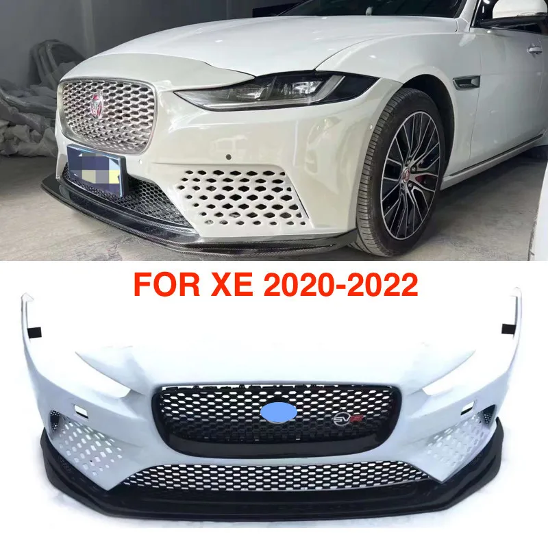 

For Jaguar XE 2020 2021 2022 Upgrade To SV P8 Front Bumper Cover Black Grille Fog Lamp Kits