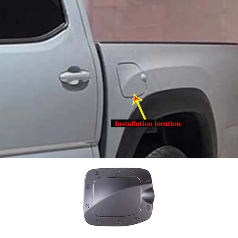 

For Toyota Tacoma 2016-2022 ABS Carbon Fiber Style Car Fuel Tank Cover Decorative Sticker Molding Modification Accessories