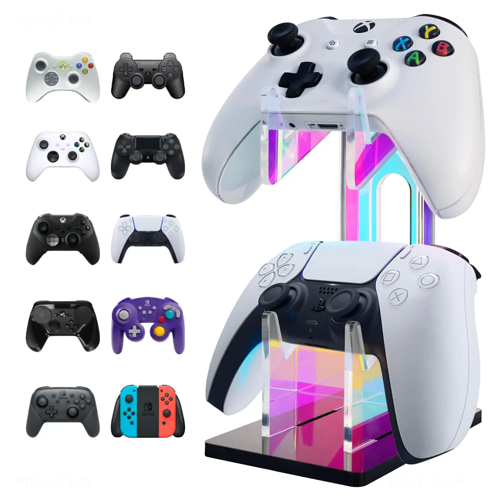 

High-quality Acrylic Gamepad Display Stand Dual Controller Stand Gaming Handle Holder Bracket for PS4/Xbox Series/NS Series