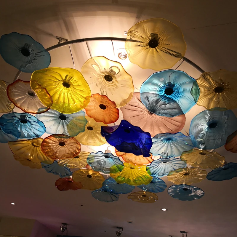 Люстры Longree Branch муранские красочные цветы осень люстра из дутого стекла ручной