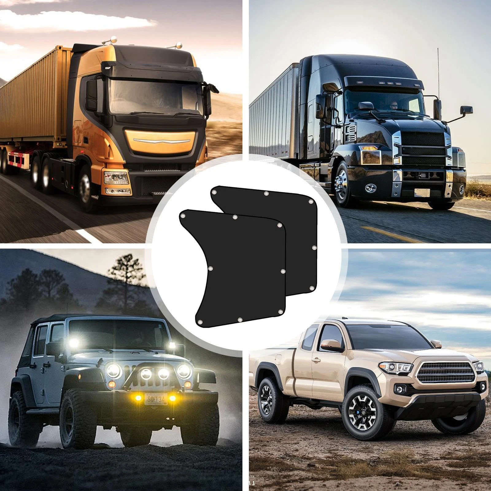 Черный автомобильный солнцезащитный козырек из цельного куска для защиты от