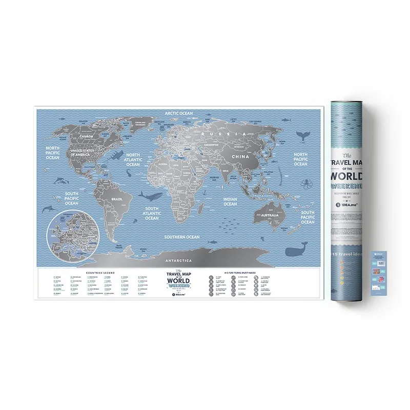 Скретч-карта мира Weekend World Travel Map |