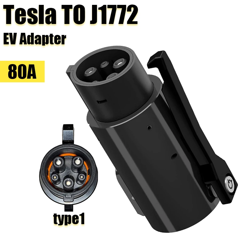 

Адаптер Tesla-J1772, макс. 80 А и 250 В-портативный адаптер Tesla, адаптер tesla-type 1 EV