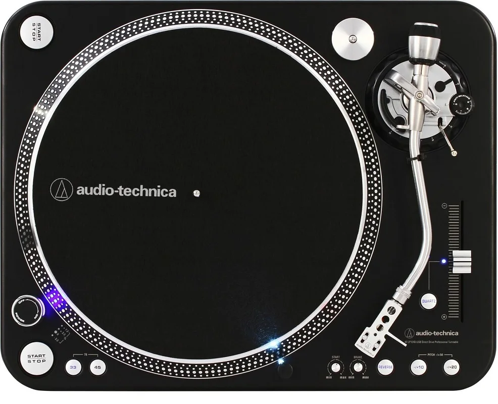 

(NEW DISCOUNT) Audio-Technica AT-LP1240-USBXP Direct-Drive Professional DJ Turntable 4 orders