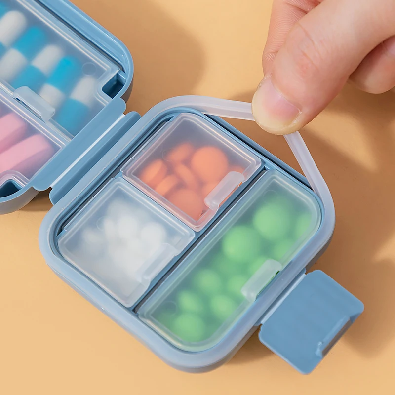 

Weekly Pill Organizer 7 Day Portable Pill Storage Box Daily Pill Cases Medicine Organizer for Vitamins Fish Oils Supplements