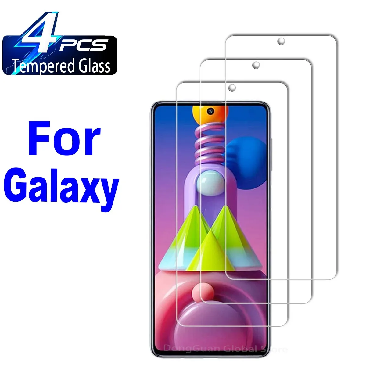 

4pcs tempered glass for samsung a72 a52 a42 a32 5g protector glass for samsung m51 m31 m31s m21 m12 m11