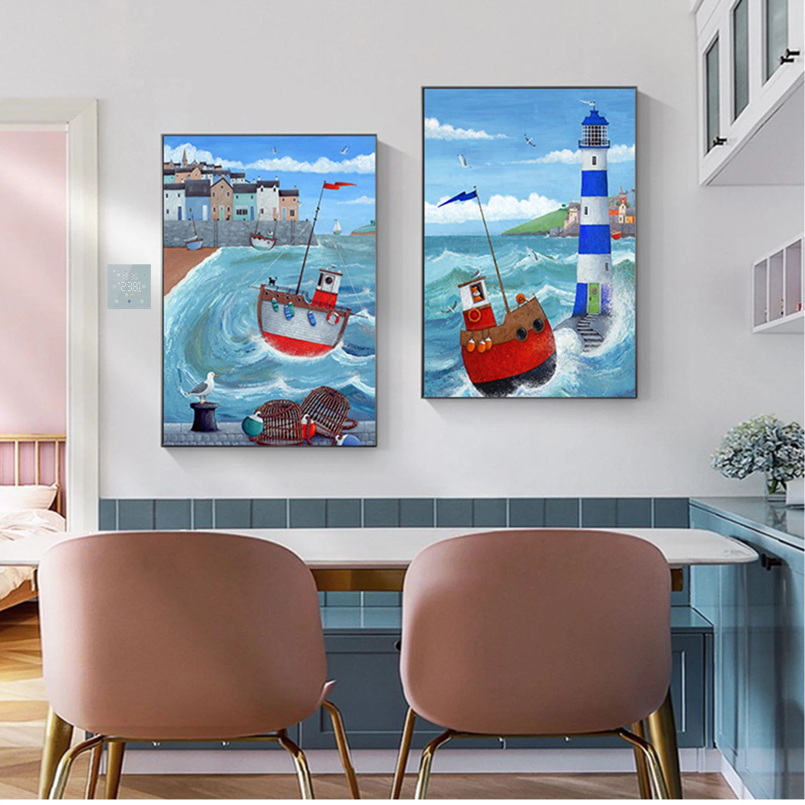 Умный Wi-Fi термостат Qiumi контроллер температуры воды/пола для отопления