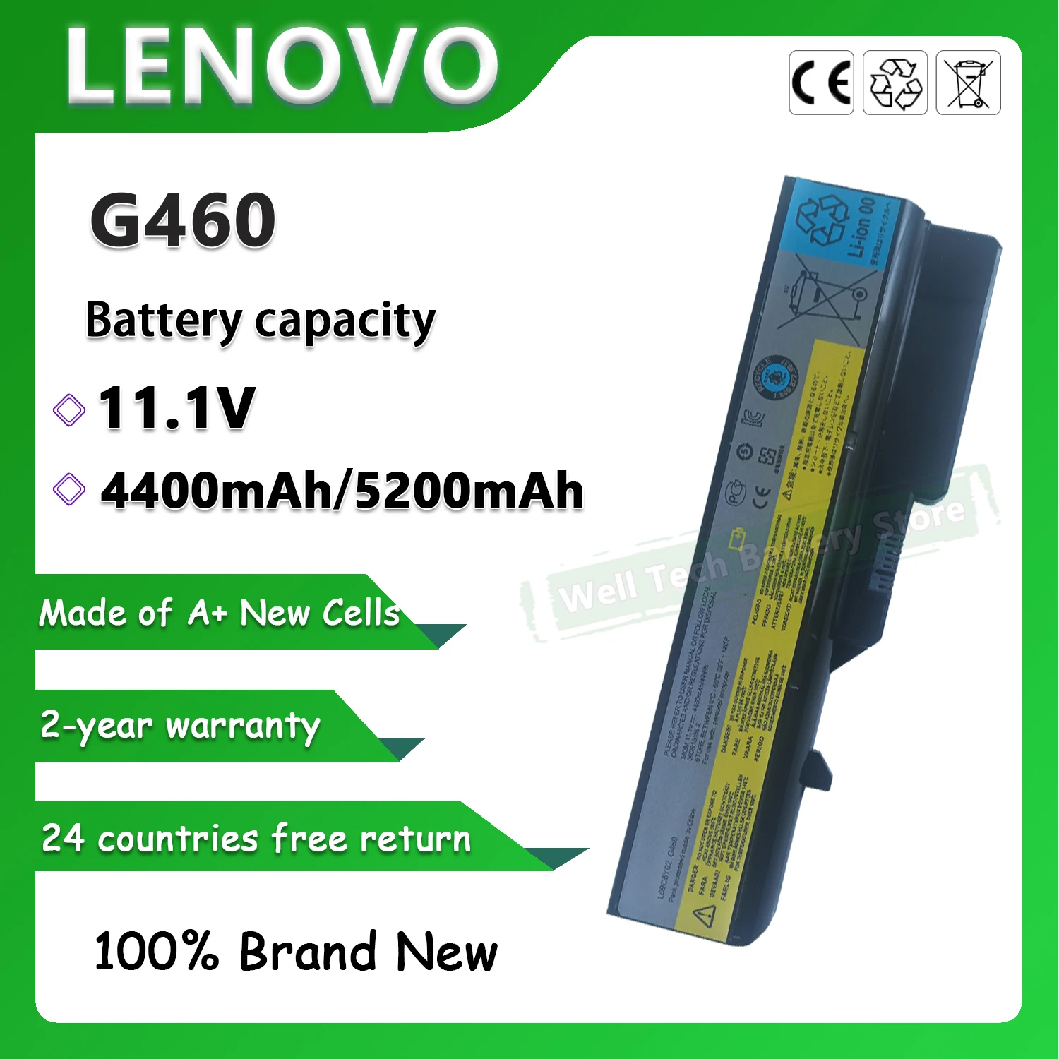 G460 Аккумулятор для ноутбука LENOVO B470 B470A B470G B570 B570A B570G G460A G460E G460G G460L G465 G465A Series